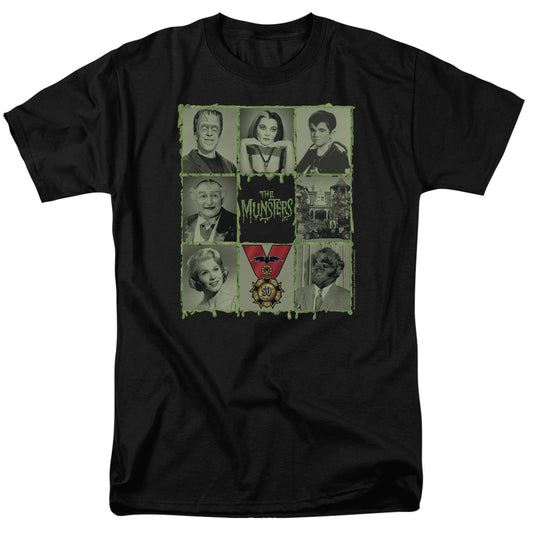The Munsters™ Shirt - Blocks - Frankenstein Shirt - Adult Unisex Short Sleeve T-Shirt - Officially Licensed