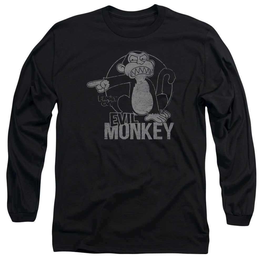 Family Guy - Evil Monkey - Unisex Adult Long Sleeve T-Shirt - Peter Griffin, Stewie, Cartoon, Netflix, HBO, Film, TV, Vintage