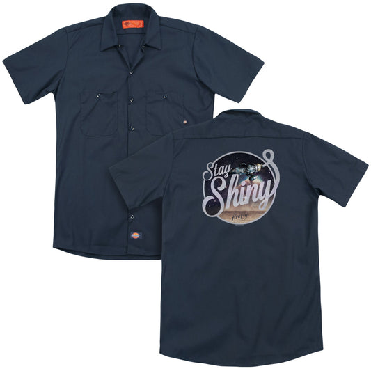 Firefly - Stay Shiny (Back Print) Adult Work Shirt - Forces Of Mankind
