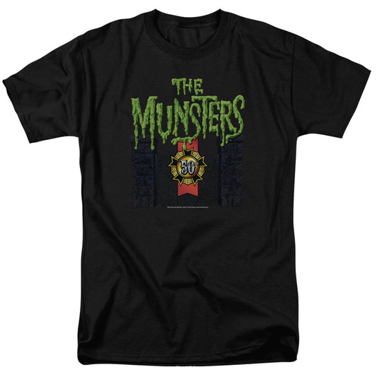 The Munsters™ Shirt - 50 Year Logo - Frankenstein Shirt - Adult Unisex Short Sleeve T-Shirt - Officially Licensed
