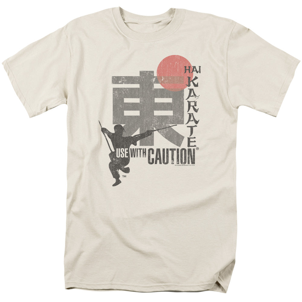 Hai Karate Shirt - Caution - Vintage Movie TV Shirt - Adult Unisex Short Sleeve T-Shirt - Officially Licensed