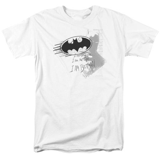 Batman - I Am Vengeance Short Sleeve Unisex Adult T-Shirt, Batman, Gotham City, Batman And Robin, Superhero, Joker, DC Comics, Gifts - Forces Of Mankind