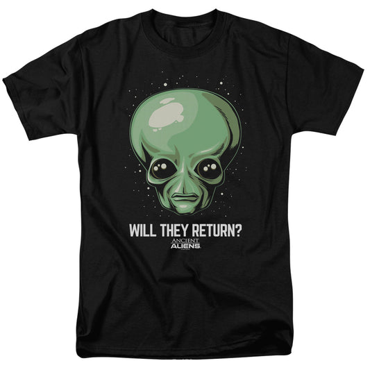 Ancient Aliens™ TV Show Shirt - Alien Shirt - Officially Licensed - Adult Unisex Short Sleeve T-Shirt - Will They Return