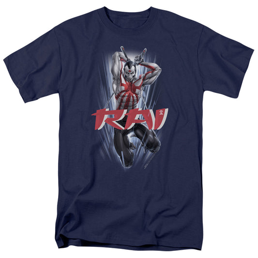 Rai™ Valiant Comics Shirt - Leap And Slice - Officially Licensed - Unisex Adult Short Sleeve T-Shirt