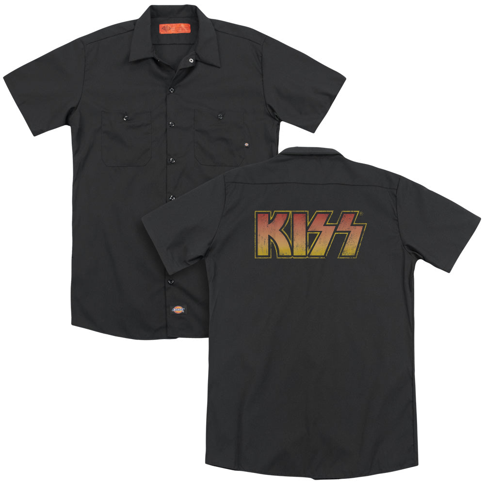KISS™ Work Shirt - Officially Licensed - Classic - Button Up Down Shirt - Dickies Brand