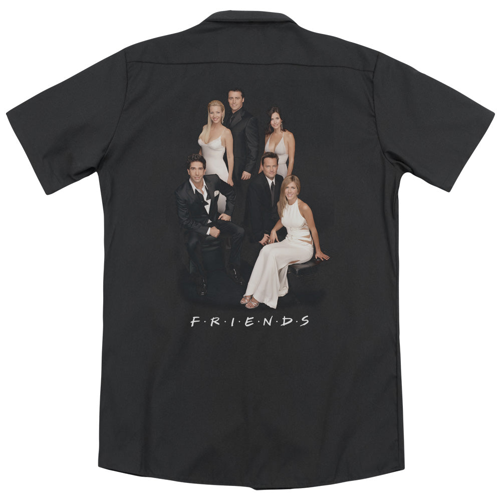 Friends - Classy (Back Print) Adult Work Shirt
