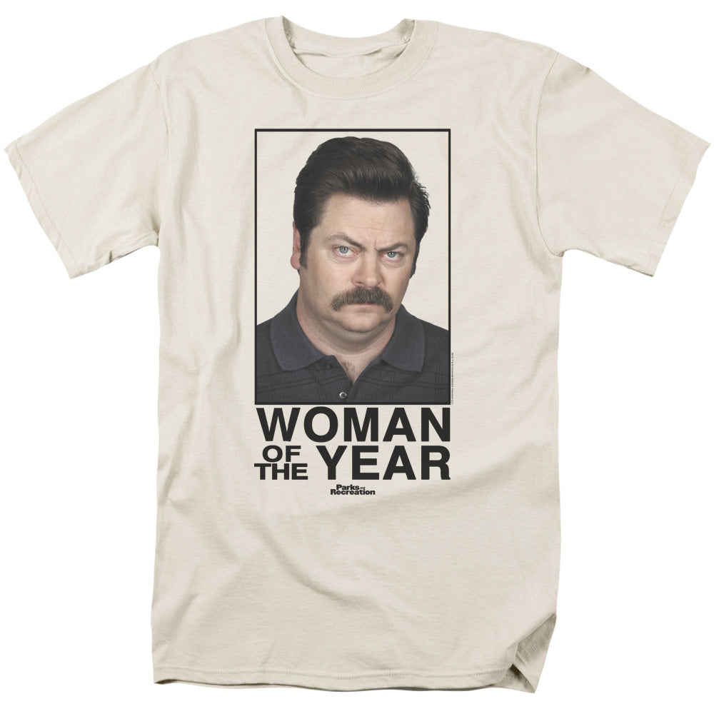 Parks And Recreation™ Shirt Officially Licensed - Parks And Rec - Parks N Rec - Woman Of The Year - Adult Unisex Short Sleeve T-Shirt