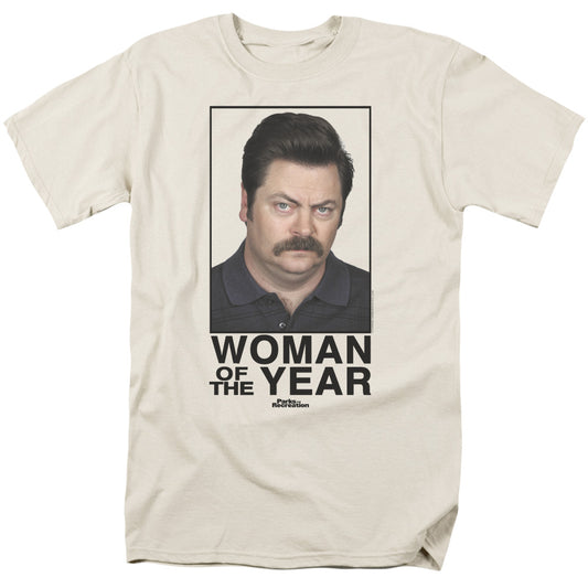 Parks And Recreation™ Shirt Officially Licensed - Parks And Rec - Parks N Rec - Woman Of The Year - Adult Unisex Short Sleeve T-Shirt