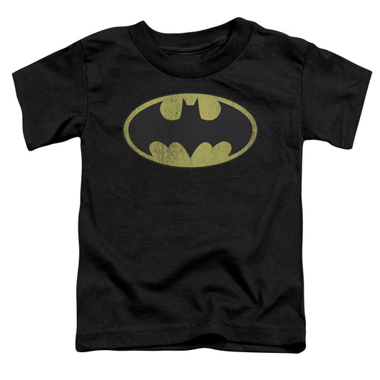 Batman™ - Toddler Kids T-Shirt (Ages 2-4) - Short Sleeve Toddler Tee - Retro Bat Logo Distressed - Vintage - Officially Licensed - 2T 3T 4T