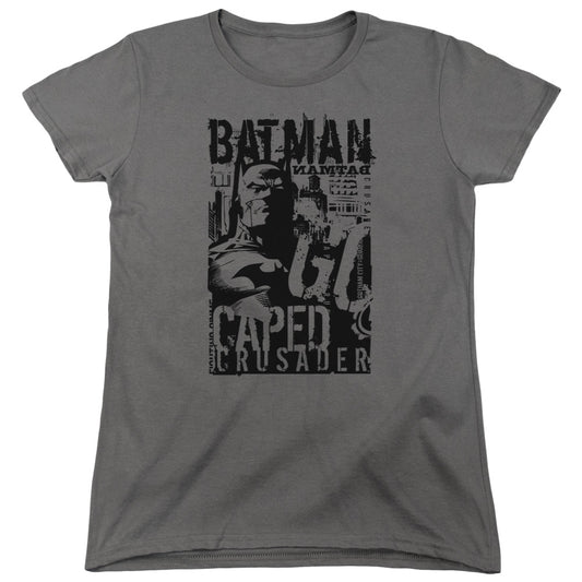 Batman - Caped Crusader Short Sleeve Women's Tee - Forces Of Mankind