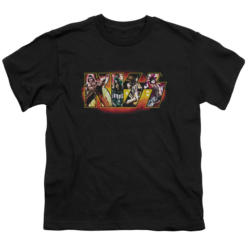 KISS™ - Youth Kids T-Shirt (Ages 7+) - Short Sleeve Youth T-Shirt Tee - Stage Logo - Officially Licensed - S M L XL