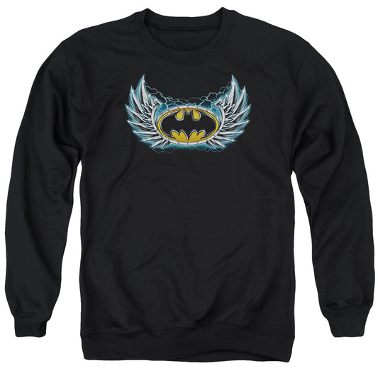 Batman - Steel Wings Logo Adult Crewneck Sweatshirt - Forces Of Mankind
