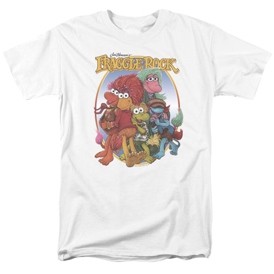 Fraggle Rock™ TV Shirt - Officially Licensed - Puppet Lover - Group Hug - Adult Unisex Short Sleeve T-Shirt