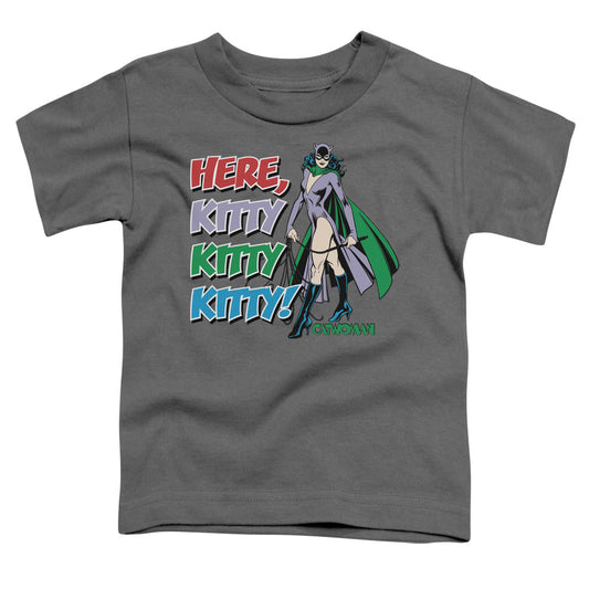 Catwoman™ - Toddler Kids T-Shirt (Ages 2-4) - Short Sleeve Toddler Tee - Here Kitty - Vintage - Officially Licensed - 2T 3T 4T