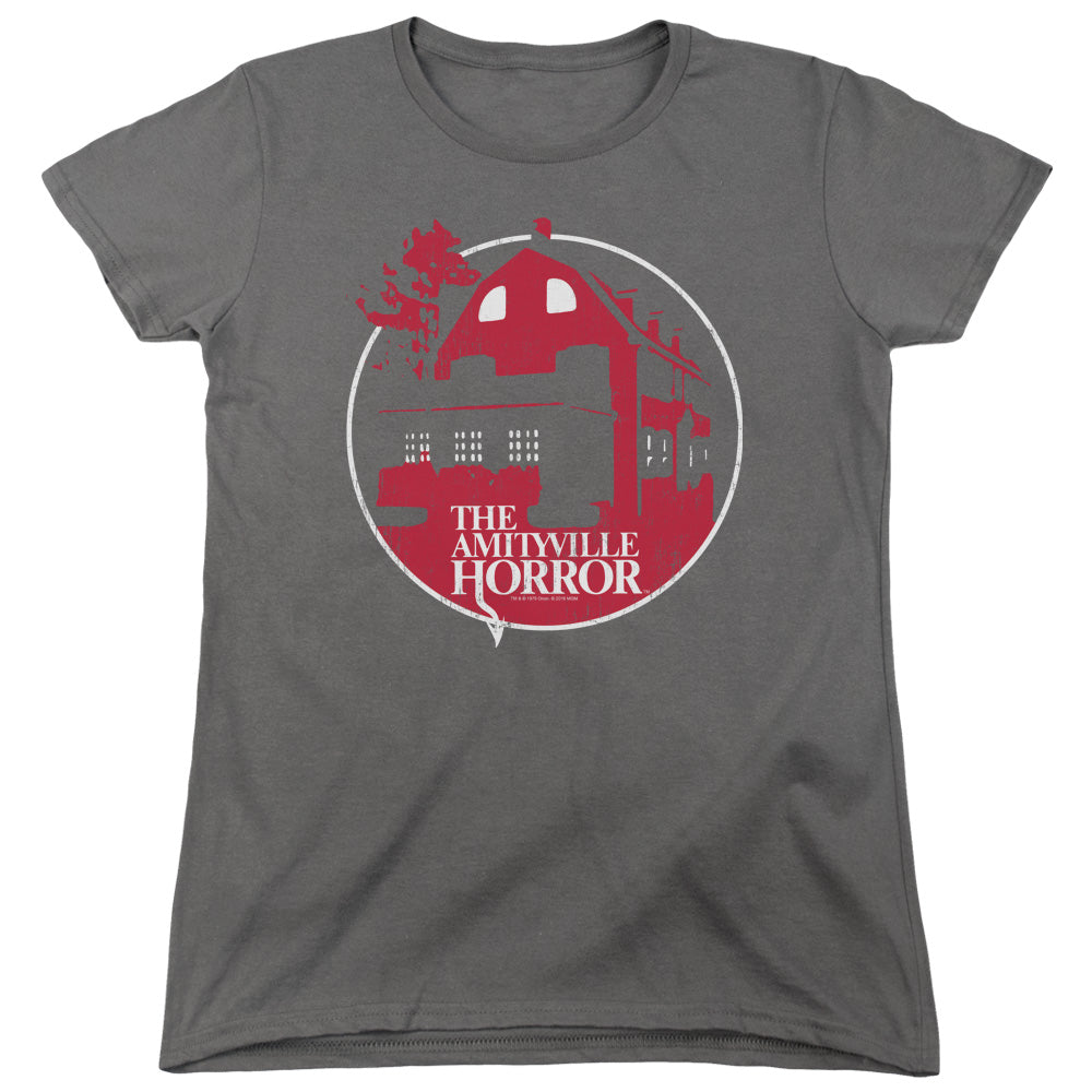 Amityville Horror - Red House Short Sleeve Women's Tee - Forces Of Mankind
