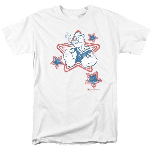 Popeye™ Shirt - Officially Licensed - Stars - Adult Unisex Short Sleeve T-Shirt
