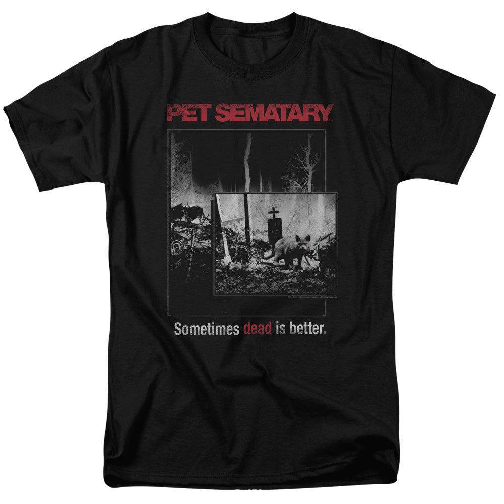 Pet Sematary™ Shirt - Officially Licensed - Cat Poster - Adult Unisex Short Sleeve T-Shirt