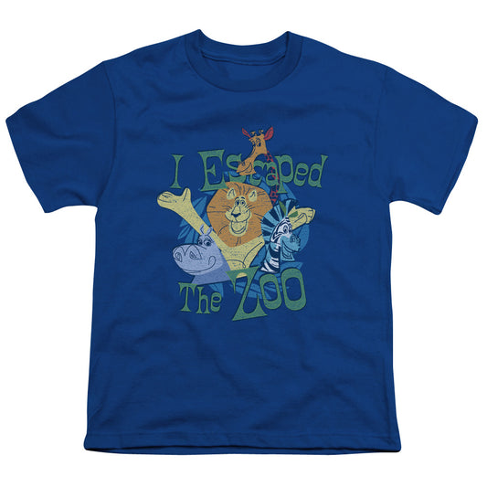 Madagascar - Youth Kids T-Shirt (Ages 7+) - Short Sleeve Youth T-Shirt Tee - Escaped - Officially Licensed