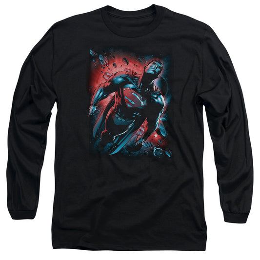 Superman - Red Sun - Unisex Adult Long Sleeve T-Shirt - Dc Comics, Vintage, Man Of Steel, Justice League, Super Hero, Men Women
