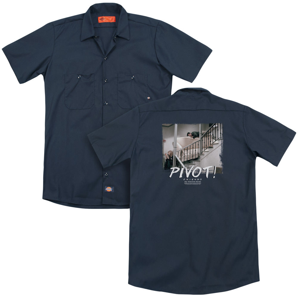 Friends - Pivot (Back Print) Adult Work Shirt