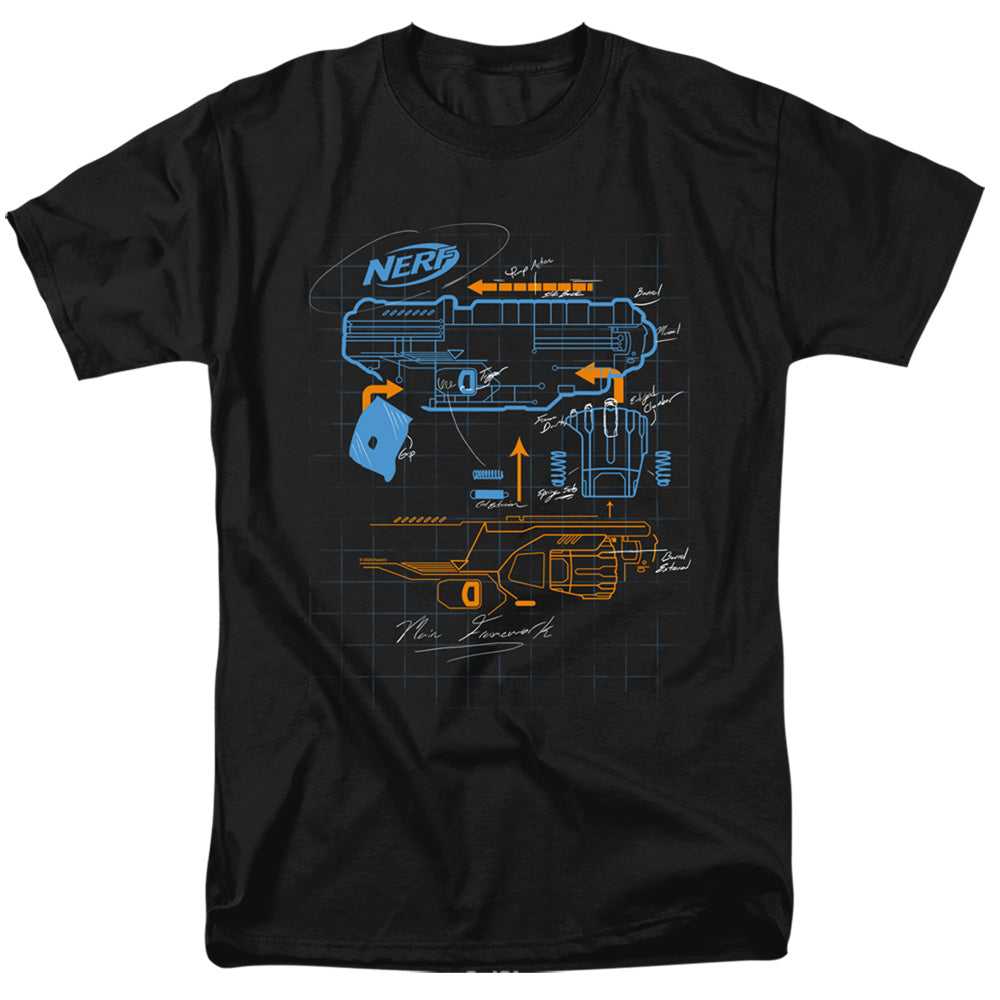 Nerf™ Shirt - Officially Licensed - Deconstructed Nerf Gun - Nerf Gun Game - Adult Unisex Short Sleeve T-Shirt