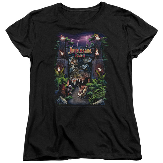 Jurassic Park - Welcome To The Park Short Sleeve Women's Tee - Forces Of Mankind