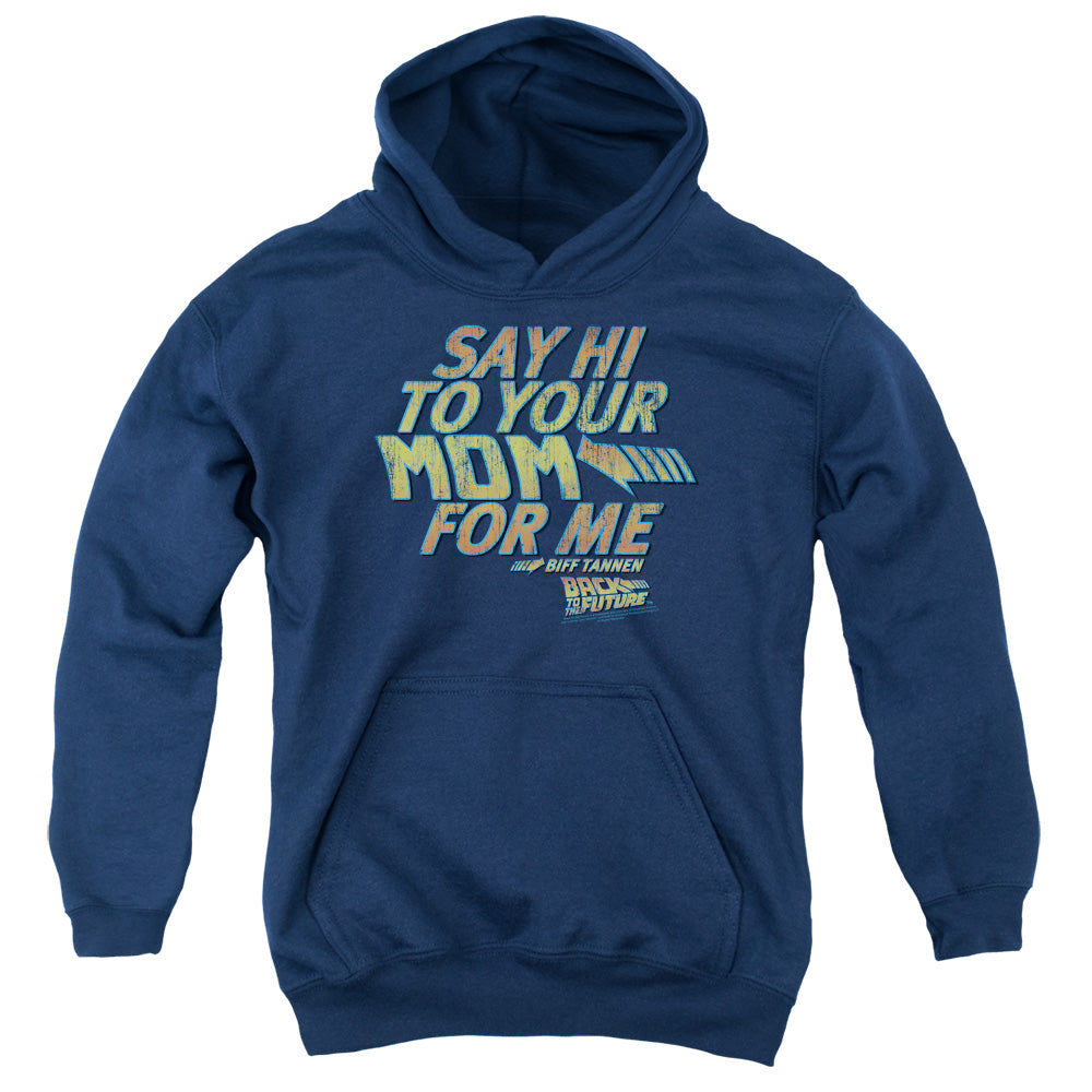 Back To The Future - Say Hi Youth Pull Over Hoodie - Forces Of Mankind