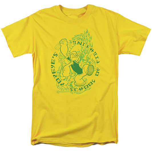 Popeye™ Shirt - Officially Licensed - Popeye's Fightin' School - Adult Unisex Short Sleeve T-Shirt
