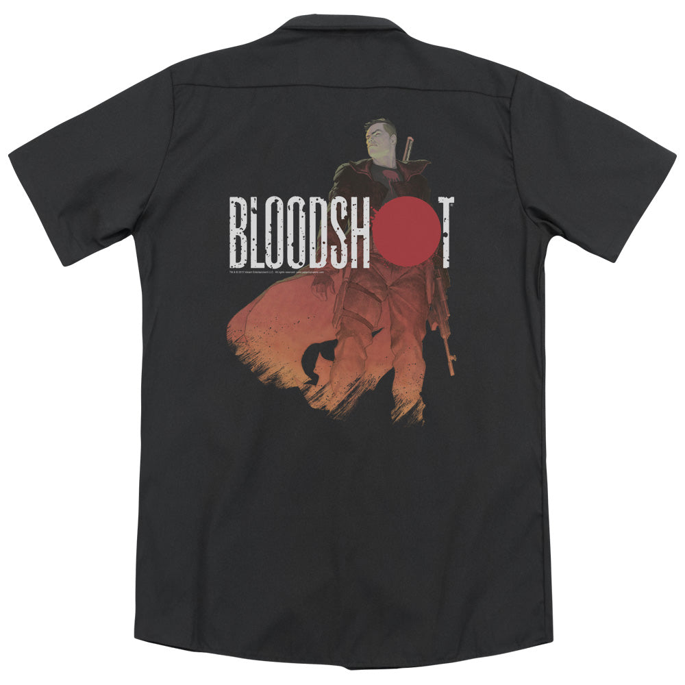 Bloodshot - Taking Aim - Adult Short Sleeve Work Shirt - Dickies Brand