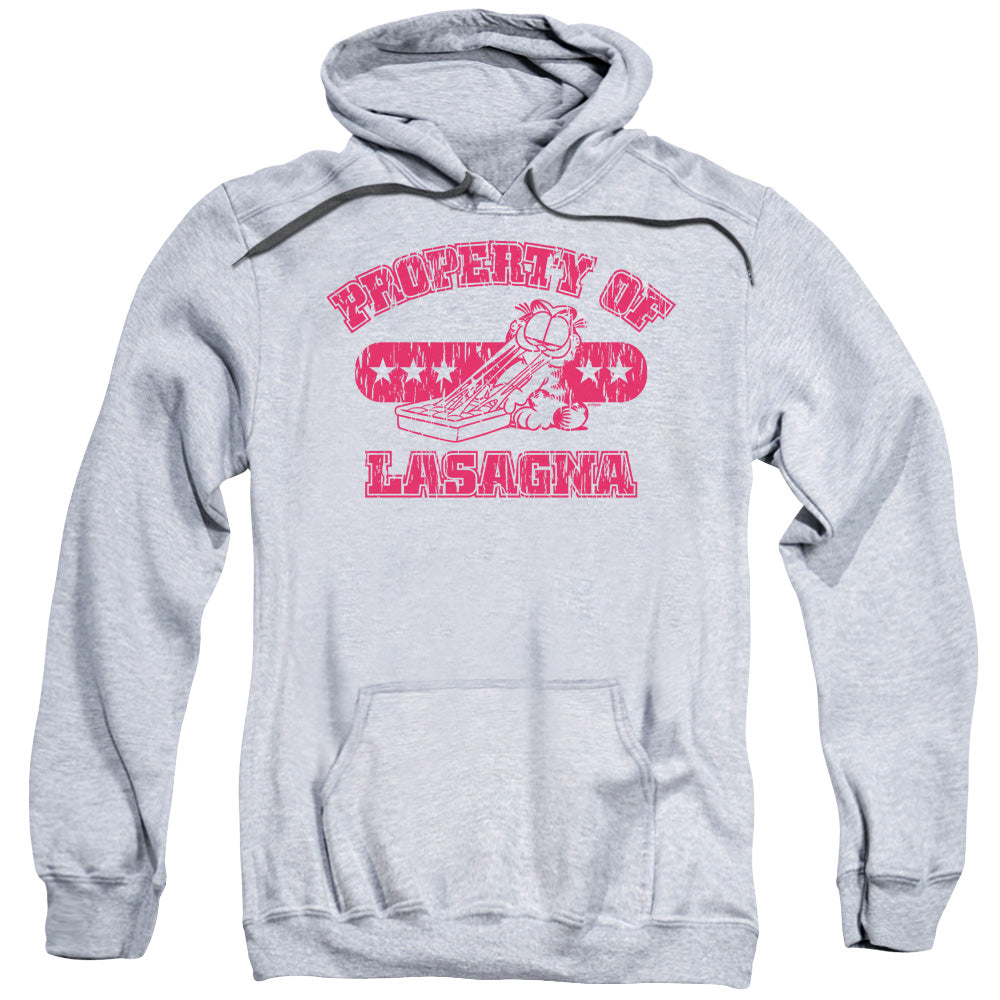 Garfield™ Hoodie - Officially Licensed - Property Of Lasagna - Unisex Adult Pull Over Hoodie