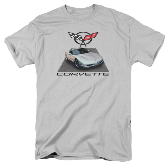 Chevrolet™ Shirt - Silver 01 Vette - Officially Licensed - Adult Unisex Short Sleeve T-Shirt