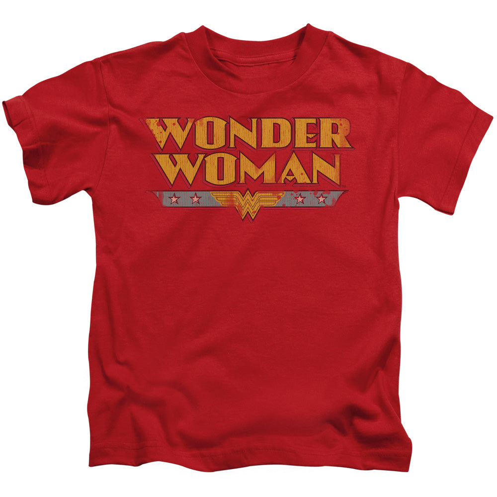 Wonder Woman™ - Juvenile Kids T-Shirt (Ages 4-7) - Short Sleeve Juvenile T Shirt Logo Officially Licensed - Size 4 5 6 7