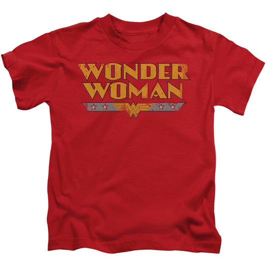 Wonder Woman™ - Juvenile Kids T-Shirt (Ages 4-7) - Short Sleeve Juvenile T Shirt Logo Officially Licensed - Size 4 5 6 7