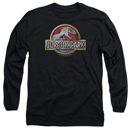 Jurassic Park - Logo Long Sleeve Adult 18/1 - Forces Of Mankind