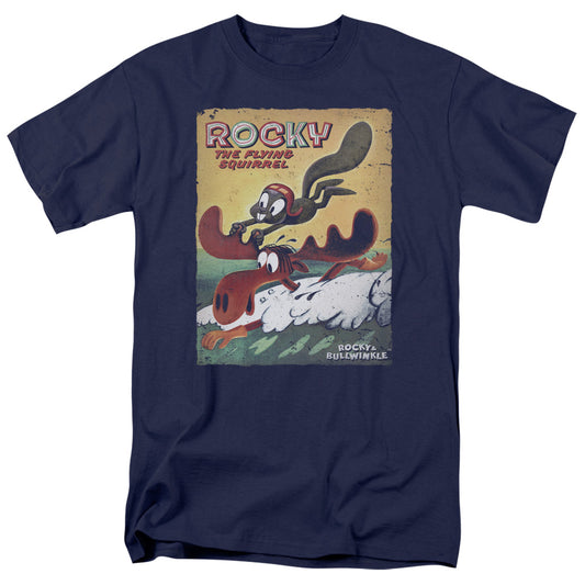 Rocky and Bullwinkle™ Vintage Shirt - Officially Licensed- Adult Unisex Short Sleeve T-Shirt - Vintage Poster