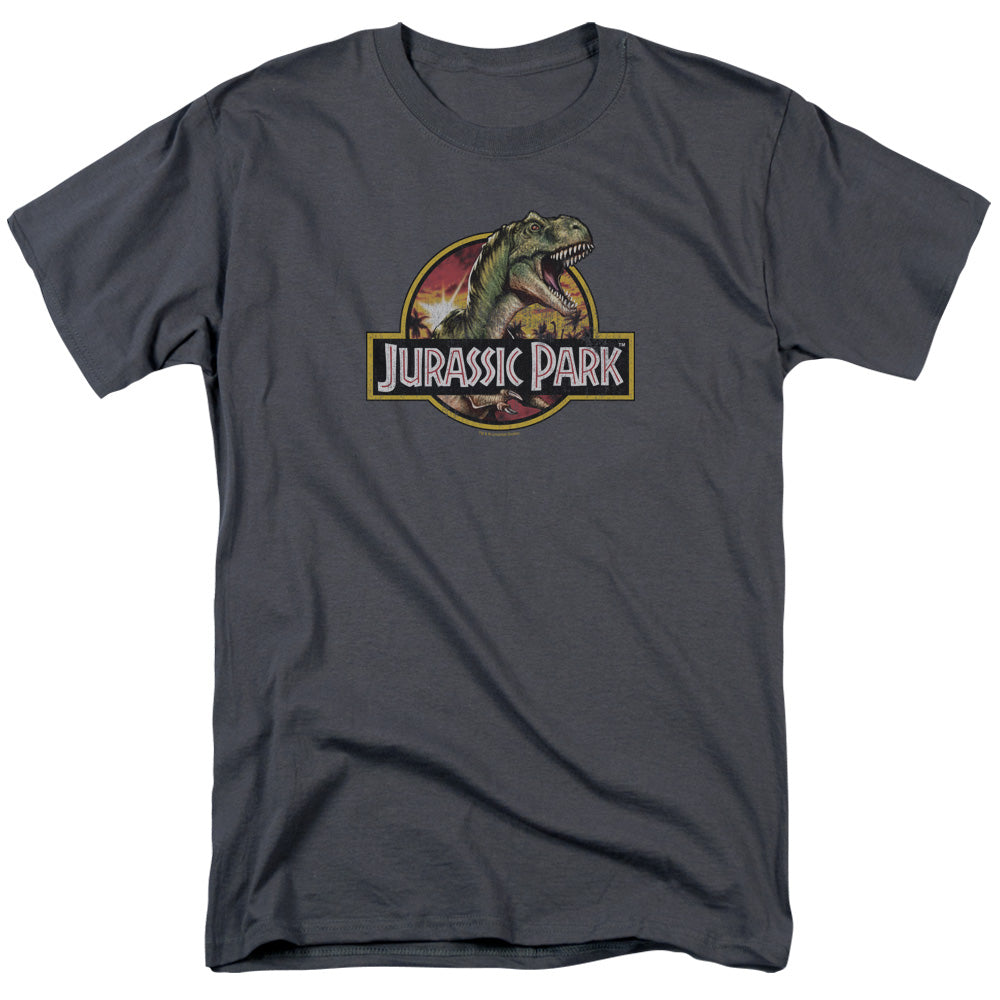 Jurassic Park - Retro Rex Short Sleeve Adult 18/1 - Forces Of Mankind