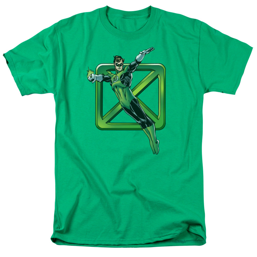 Green Lantern™ Retro Shirt - DC Comics Vintage - Officially Licensed - Adult Unisex Short Sleeve T-Shirt - Cross