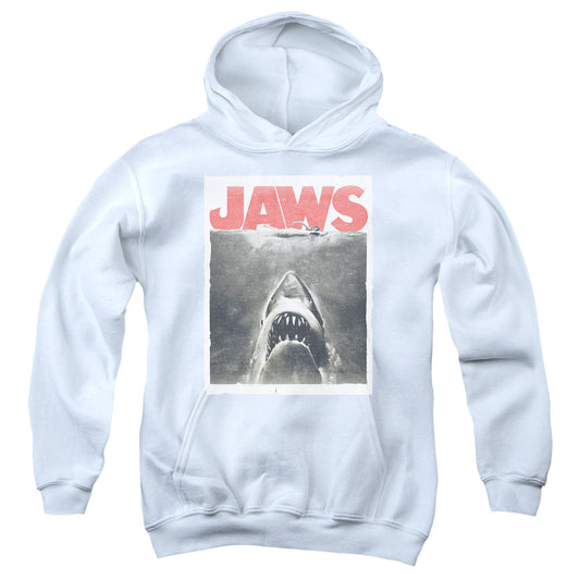 Jaws™ - Youth Kids Hoodie (Ages 7+) - Pull Over Youth Hoodie - Classic Fear - Officially Licensed
