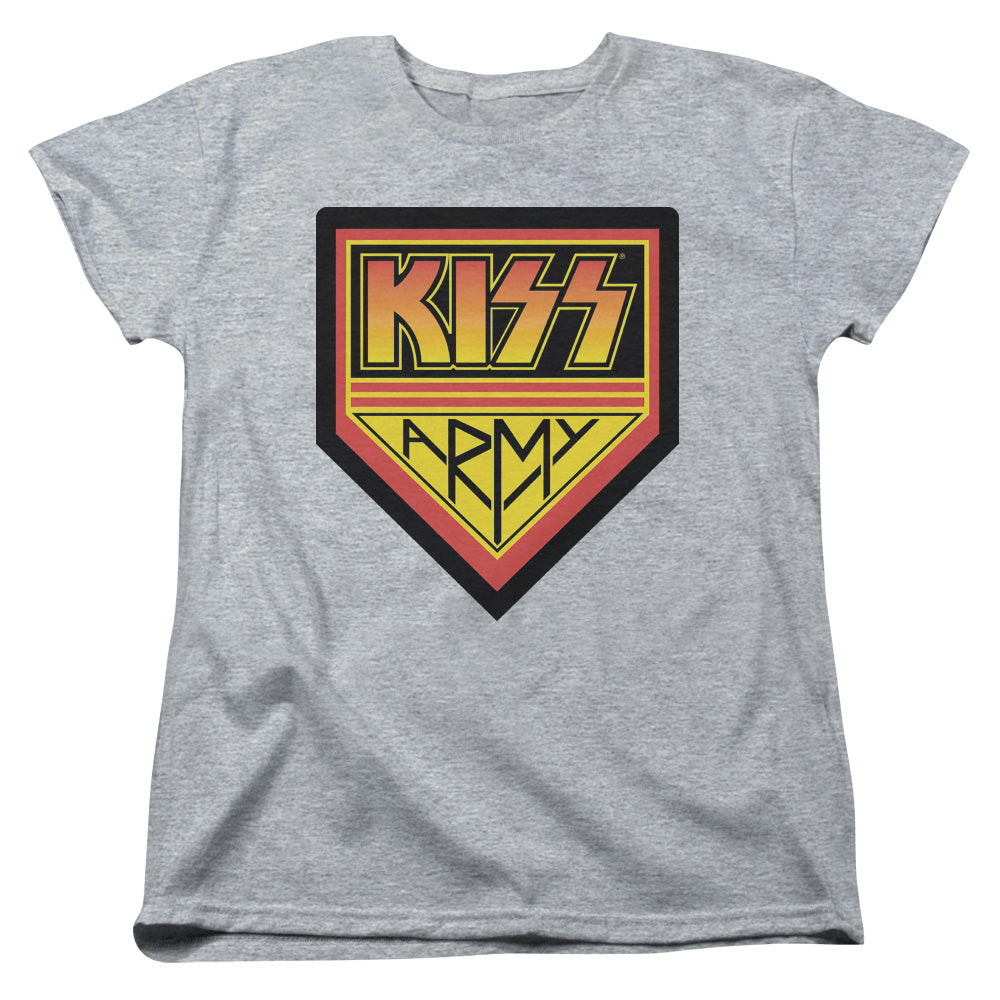 KISS™ - Women's Tee - Short Sleeve Women's T-Shirt - Loose Fit - Army Logo - Officially Licensed