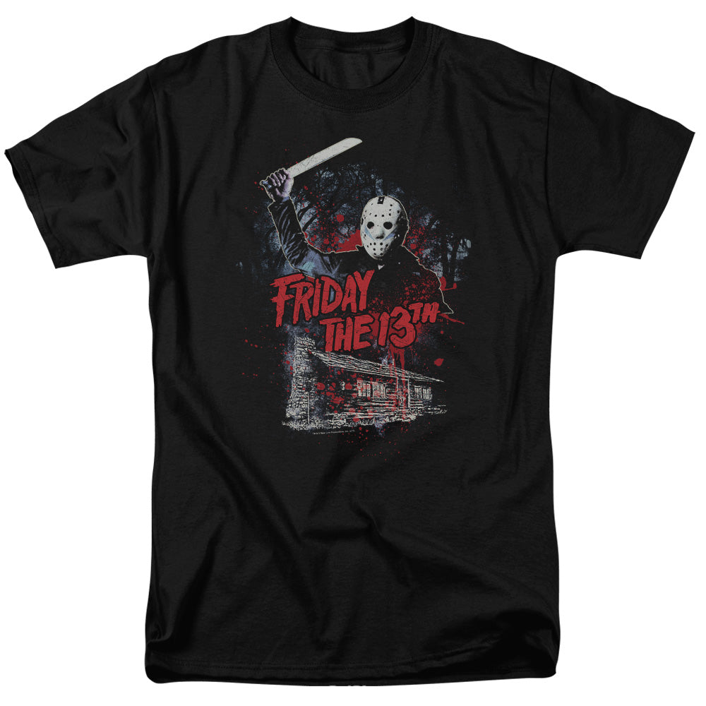 Friday The 13th™ Shirt - Officially Licensed - Cabin - Adult Unisex Short Sleeve T-Shirt