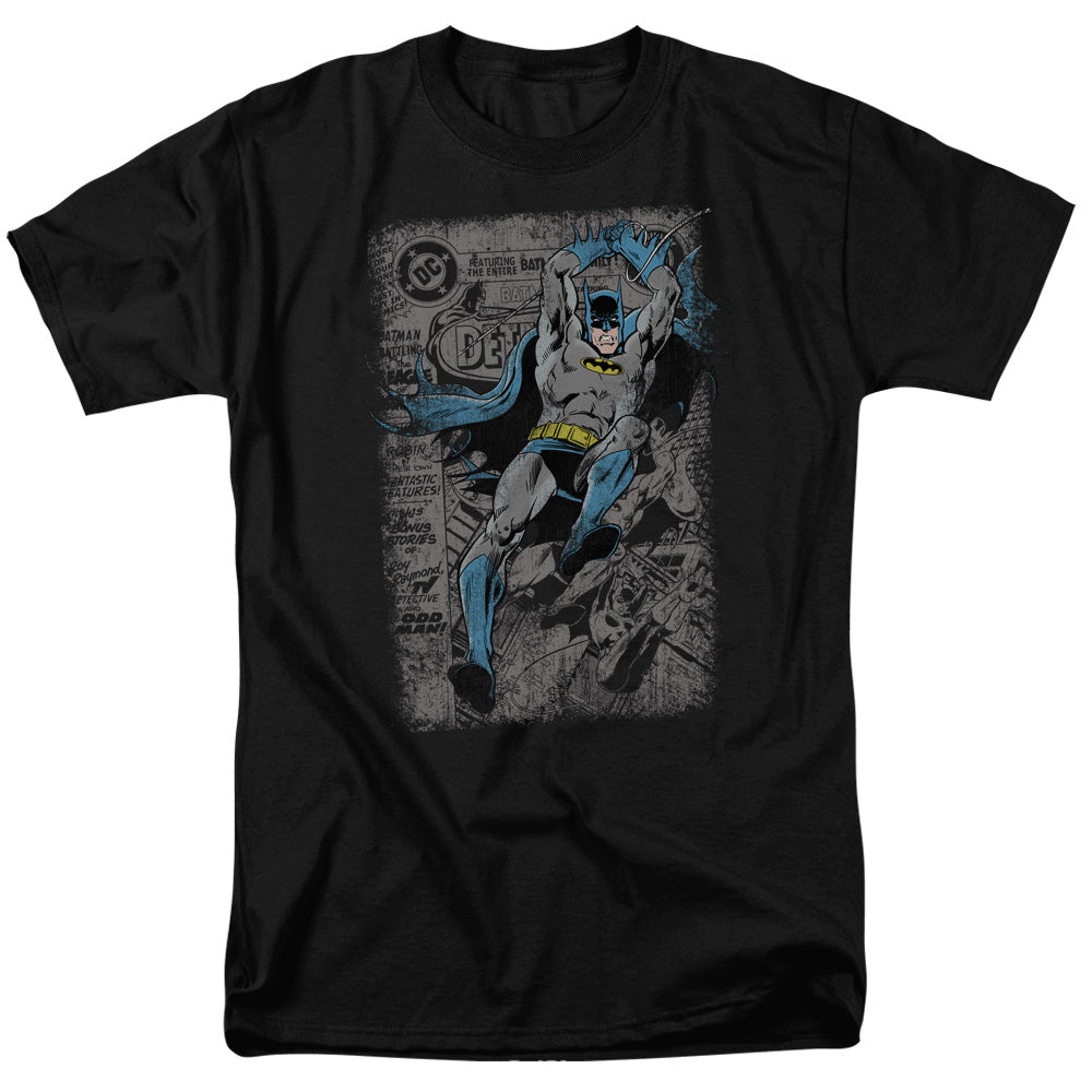 Officially Licensed Batman™ Shirt - Detective #487 Distress - Vintage Comic Cover - Adult Unisex Short Sleeve T-Shirt