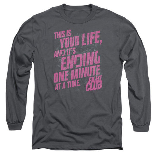 Fight Club™ Long Sleeve Shirt - Life Ending - Unisex Adult Long Sleeve T-Shirt - Brad Pitt, Tyler Durden, Edward Norton, David Fincher