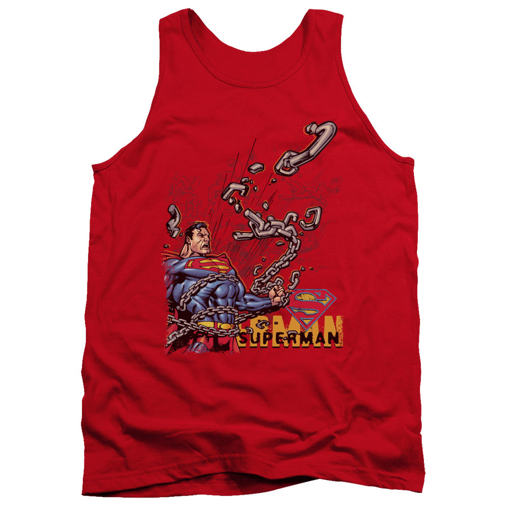 Superman™ Tank Top - Officially Licensed - Breaking Chains - Adult Unisex Tank Top