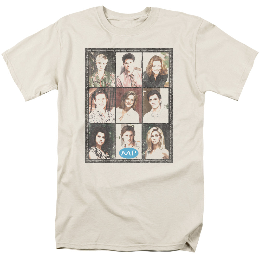 Melrose Place™ TV Show Shirt - Season 2 Cast Squared - Officially Licensed - Adult Unisex Short Sleeve T-Shirt