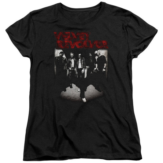 Velvet Revolver™ - Women's Tee - Short Sleeve Women's T-Shirt - Loose Fit - Grop Shot - Officially Licensed