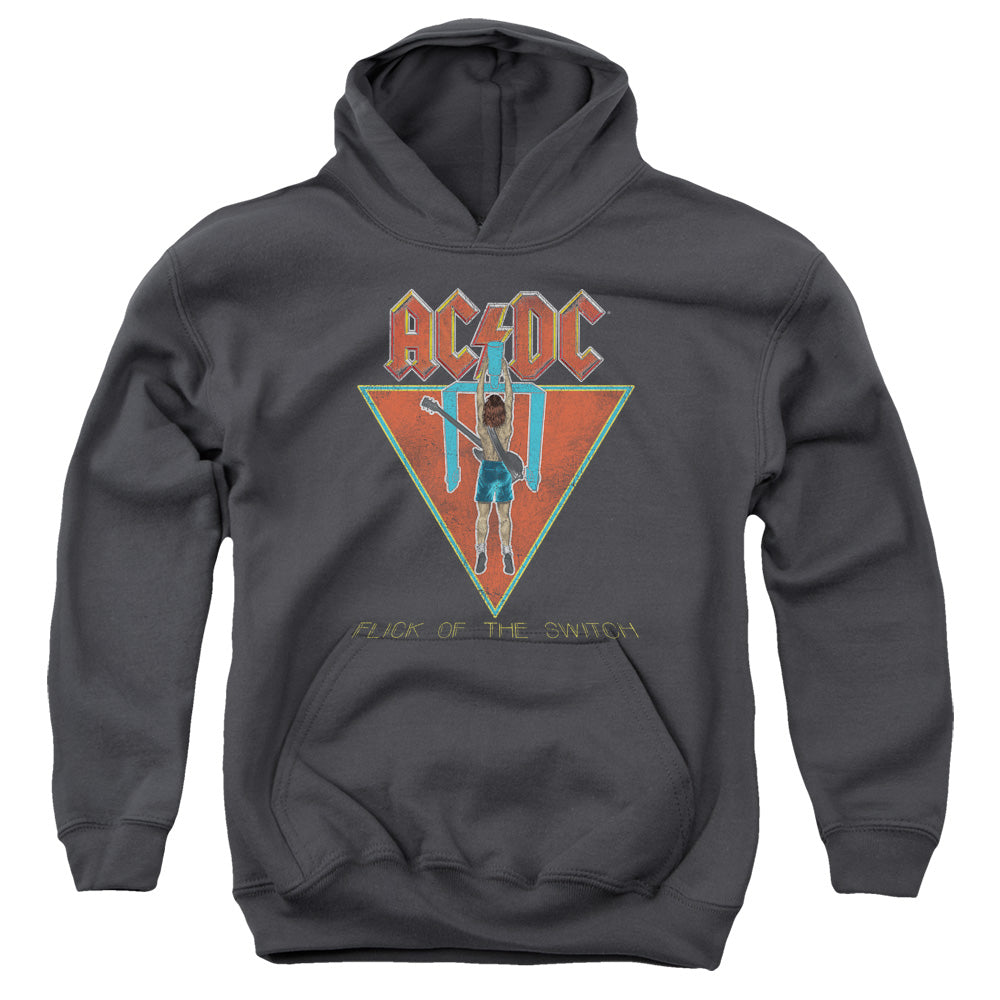 Acdc - Flick Of The Switch Youth Pull Over Hoodie - Forces Of Mankind