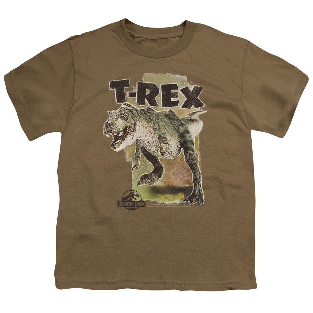 Jurassic Park - T Rex Short Sleeve Youth 18/1 - Forces Of Mankind