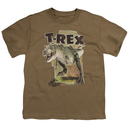 Jurassic Park - T Rex Short Sleeve Youth 18/1 - Forces Of Mankind