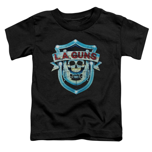 L.A. Guns™ Toddler Kids Shirt (Ages 2-4) - Officially Licensed - La Guns Shield - Toddler Short Sleeve T-Shirt - Size 2t 3t 4t
