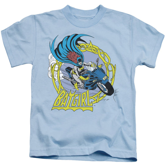 Batgirl™ - Kids T-Shirt (Ages 4-7) - Motorcycle - DC Comics Vintage - Officially Licensed - Juvenile Kids T Shirt - Size 4 5 6 7
